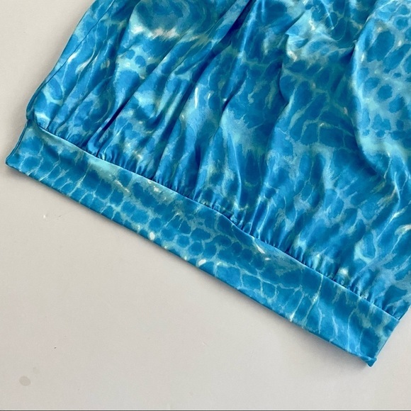 Lands' End Blouson Tummy Hiding Tankini Top Swimsuit 6D - Picture 6 of 12